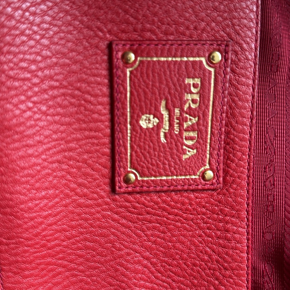 Authentic Prada red leather bag🍒 - Picture 5 of 14